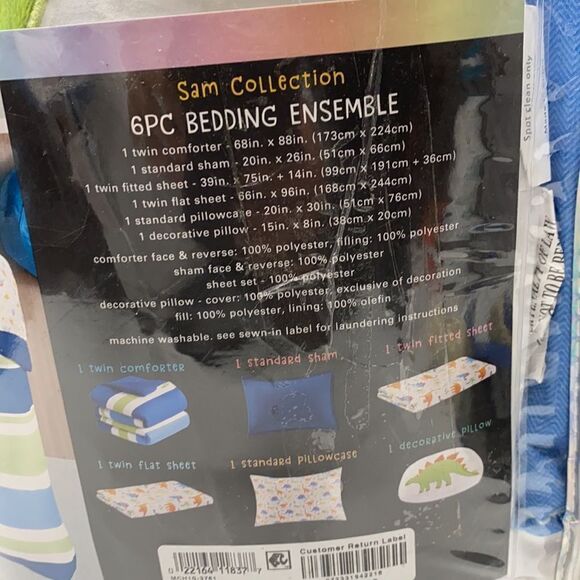🔥Urban Dreams Sam Collection  6 pc bedding ensemble New - Picture 6 of 16